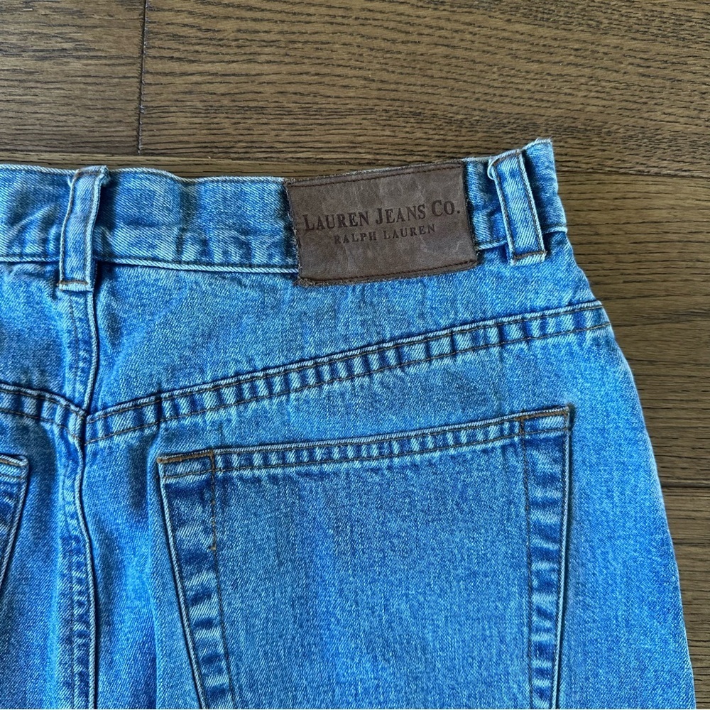 Vintage Lauren Jeans Ralph Lauren Maxi Denim Skirt Sz 6 100% Cotton - Picture 5 of 5